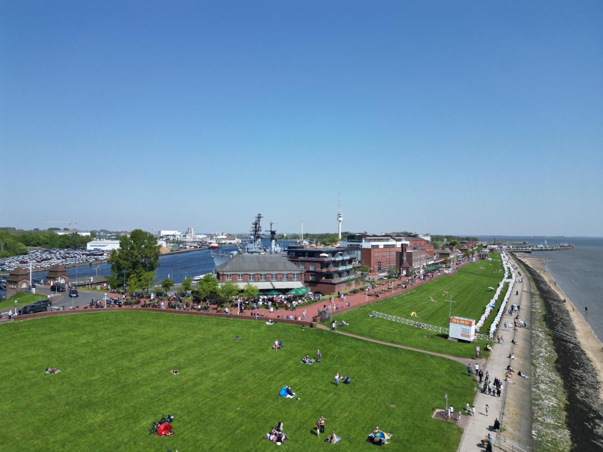 Strand-Apartment, Strandkorb, Meeresrauschen, Parkplatz Wilhelmshaven Eksteriør bilde